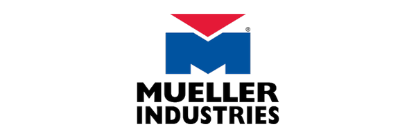 Logotipo de MUELLER, marca distribuida por Loubet