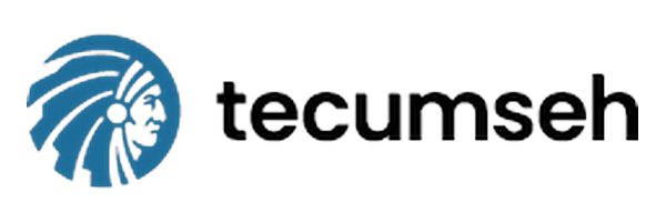 Logotipo de TECUMSEH, marca distribuida por Loubet